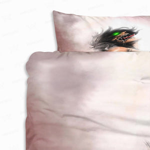 Eren Attack Titan Transformation Blood Brushed Comforter Set