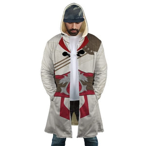 Ezio Auditore Assassin's Creed Hooded Cloak Coat