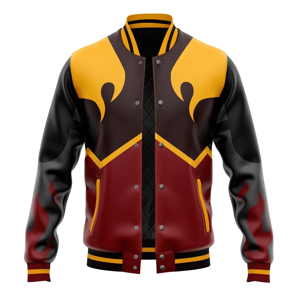 Fire Clan Avatar Varsity Baseball Jacket