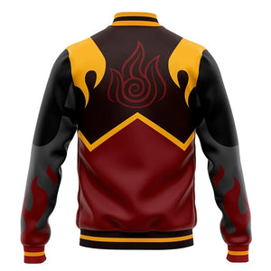 Fire Clan Avatar Varsity Baseball Jacket