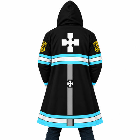 Fire Force Company 8 Hooded Cloak Coat