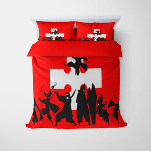 Fire Force Cross Style Cool Fire Force Comforter Set