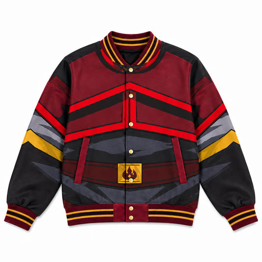 Fire Nation Uniform Avatar Varsity Jacket