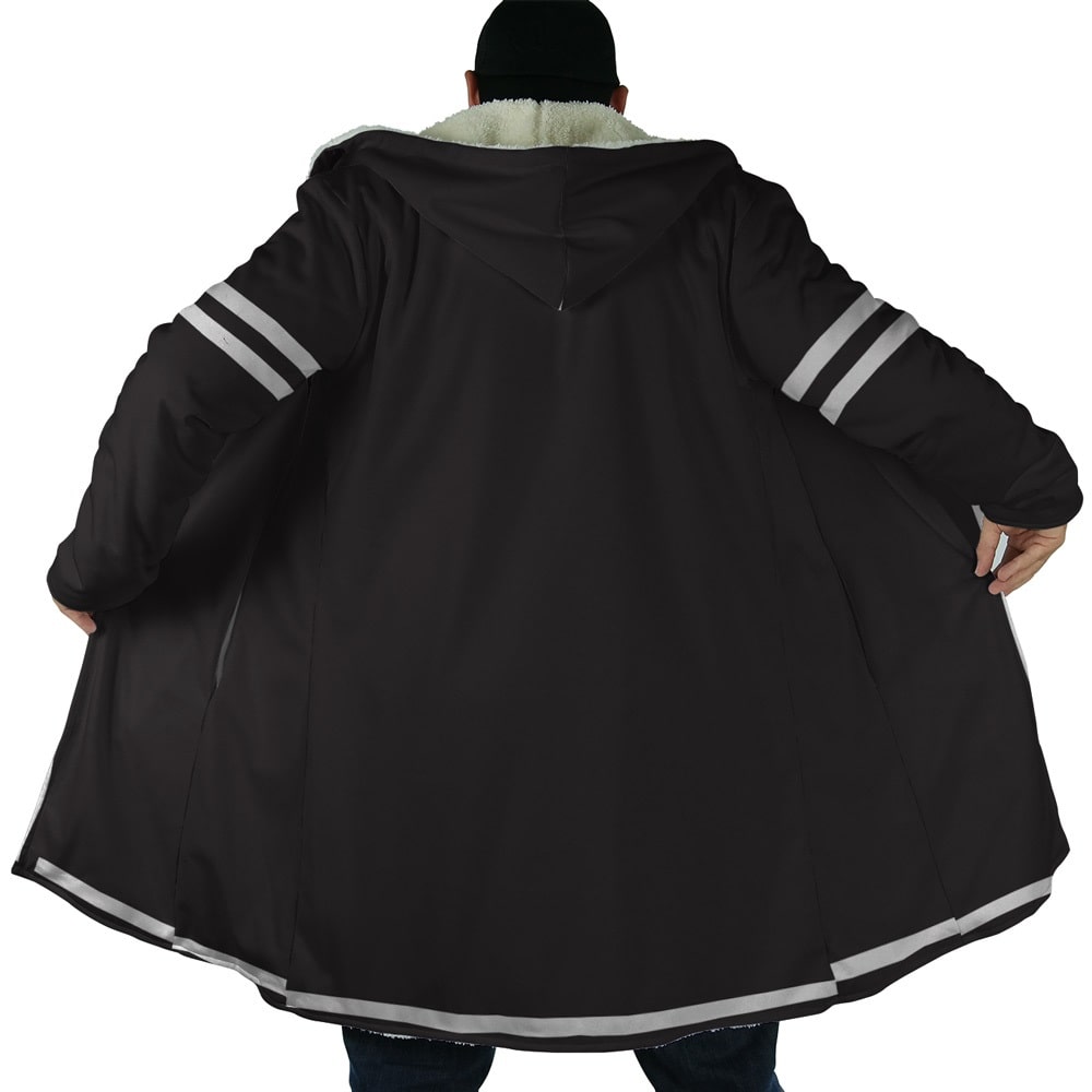 Full-Time Magister Minimalist Style Hooded Cloak Fleece Coat