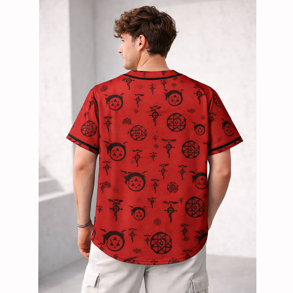 Fullmetal Alchemist Transmutationskreis Baseballtrikot