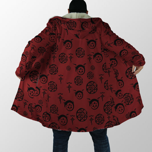 Fullmetal Alchemist Transmutation Circle Hooded Cloak Hood