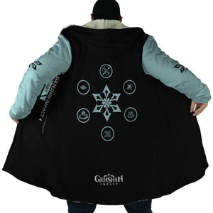 Genshin Impact Ganyu Hooded Cloak Coat