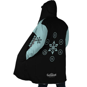 Genshin Impact Ganyu Hooded Cloak Coat