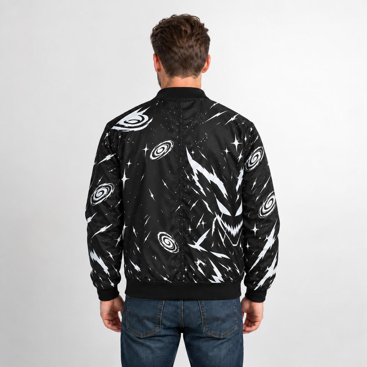 Garou Monochrome Bomber Jacket
