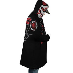 Genji Oni Mask Hooded Cloak Coat