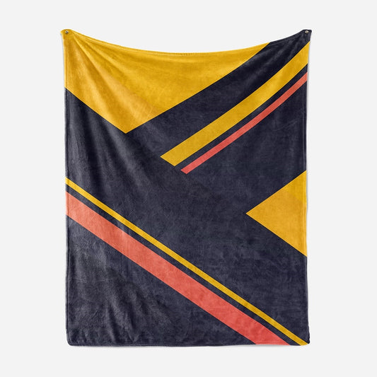 Geometric Abstract Art Throw Blanket