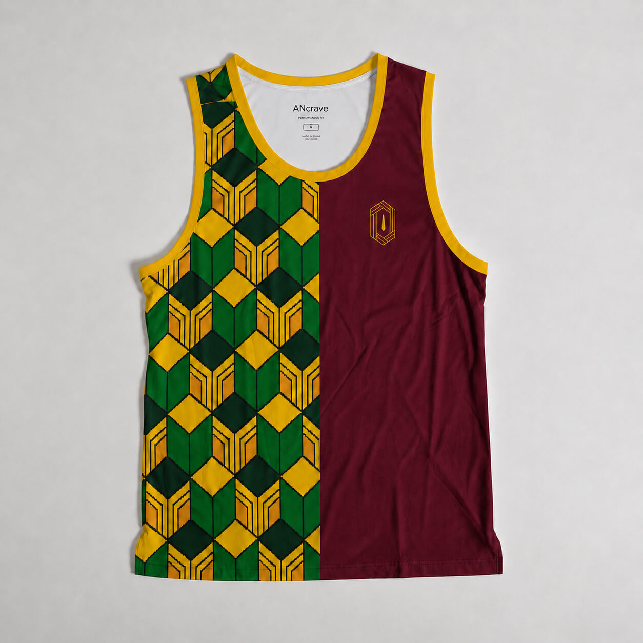 Blutdämonenkunst Muster Gebogener Saum Tanktop