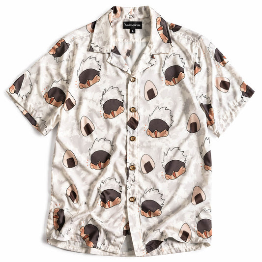 Gojo Jujutsu Kaisen Button Up Hawaiian shirt