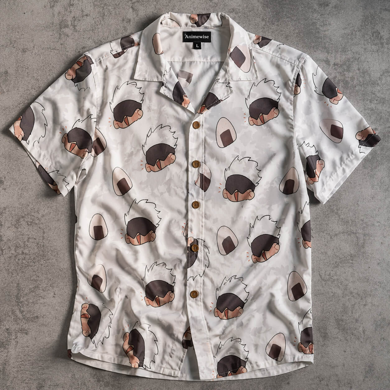 Gojo Jujutsu Kaisen Button Up Hawaiian shirt