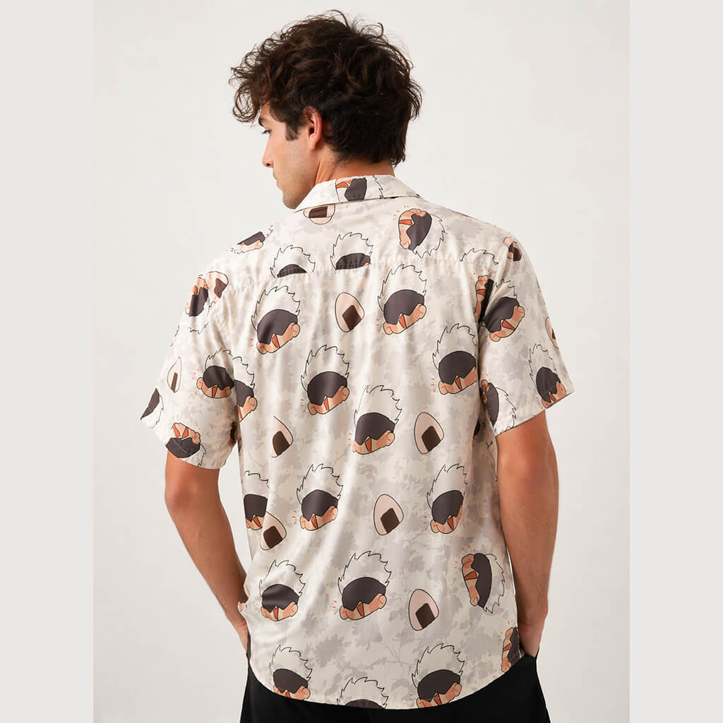 Gojo Jujutsu Kaisen Button Up Hawaiian shirt