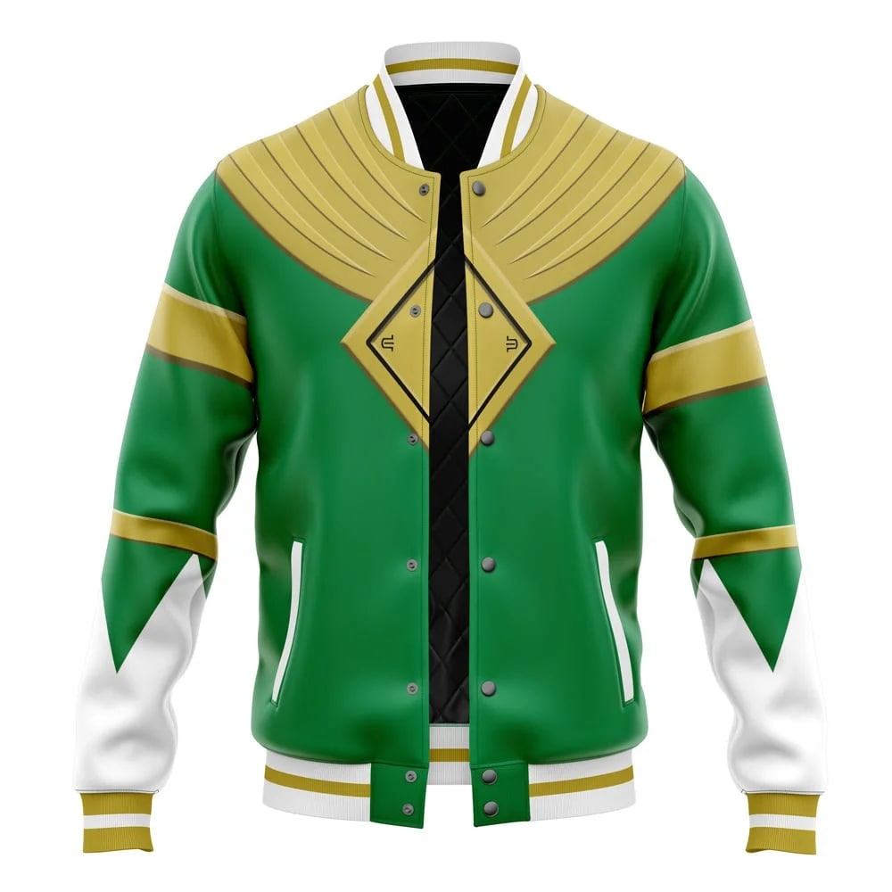 Green Rangers Varsity Baseball Jacket