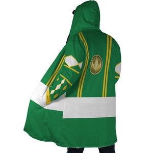 Ninjetti Mighty Morphin Green Power Ranger Dream Hooded Cloak Coat