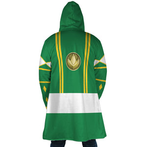 Ninjetti Mighty Morphin Green Power Ranger Dream Hooded Cloak Coat