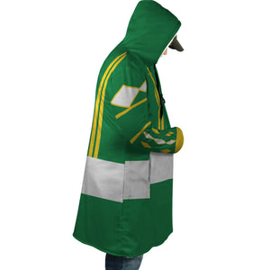 Ninjetti Mighty Morphin Green Power Ranger Dream Hooded Cloak Coat