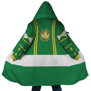 Ninjetti Mighty Morphin Green Power Ranger Dream Hooded Cloak Coat