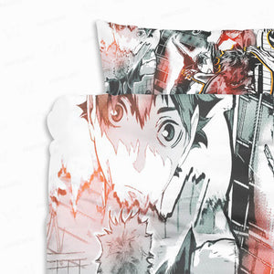 Hinata Manga Look Brushed Haikyu Duvet Cover Bedding