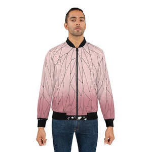 Insect Pillar Pink Demon Slaying Corp Bomber Jacket