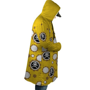 Jinbe Whole Cake Island Arc One Piece Hooded Cloak Coat