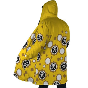 Jinbe Whole Cake Island Arc One Piece Hooded Cloak Coat