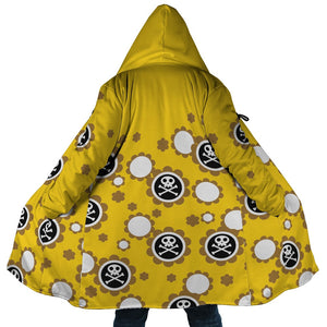 Jinbe Whole Cake Island Arc One Piece Hooded Cloak Coat