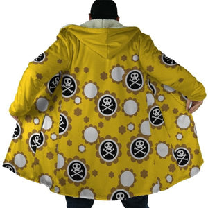 Jinbe Whole Cake Island Arc One Piece Hooded Cloak Coat