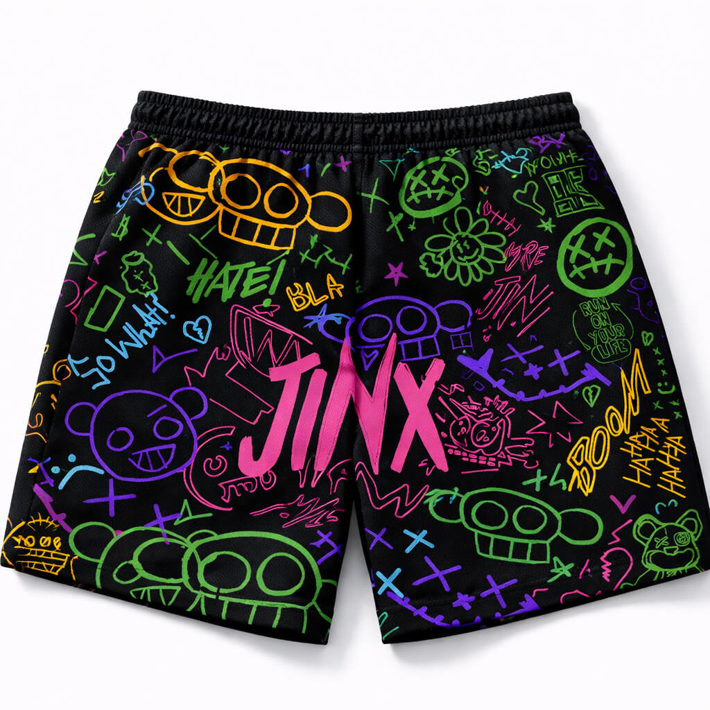 Jinx Arcane Mesh Shorts