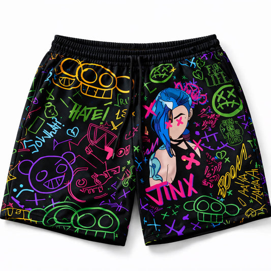 Jinx Arcane Mesh Shorts