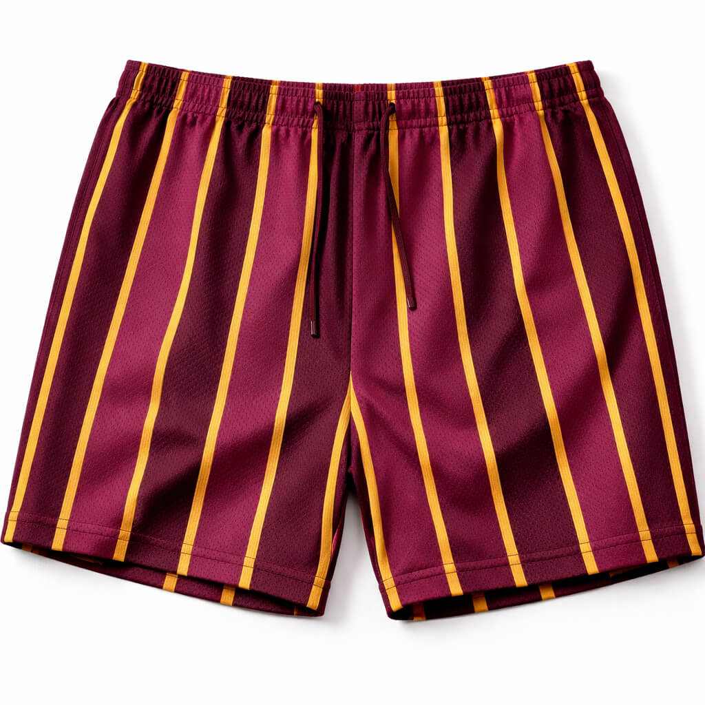 Jinx Arcane Streifen Mesh Shorts