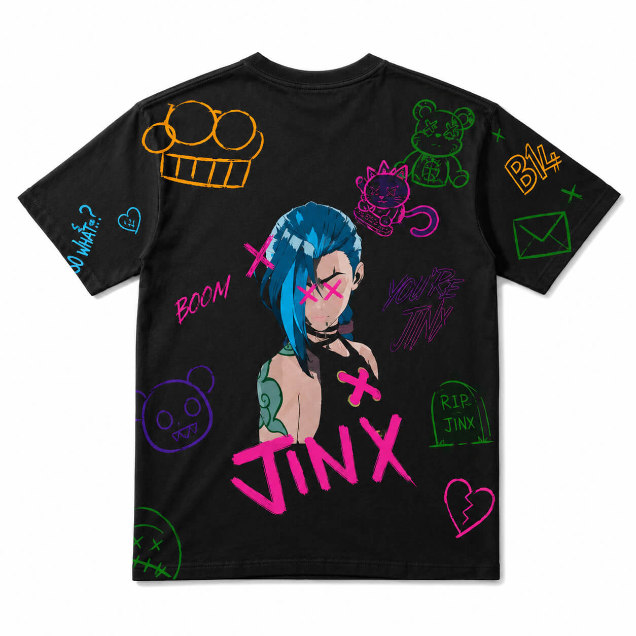 Jinx Graffiti Arcane League of Legends T-Shirt
