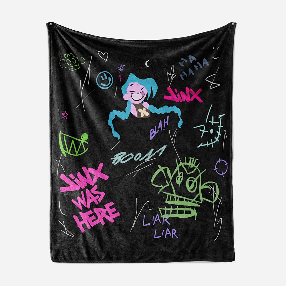 Jinx Graffiti Arcane Blanket