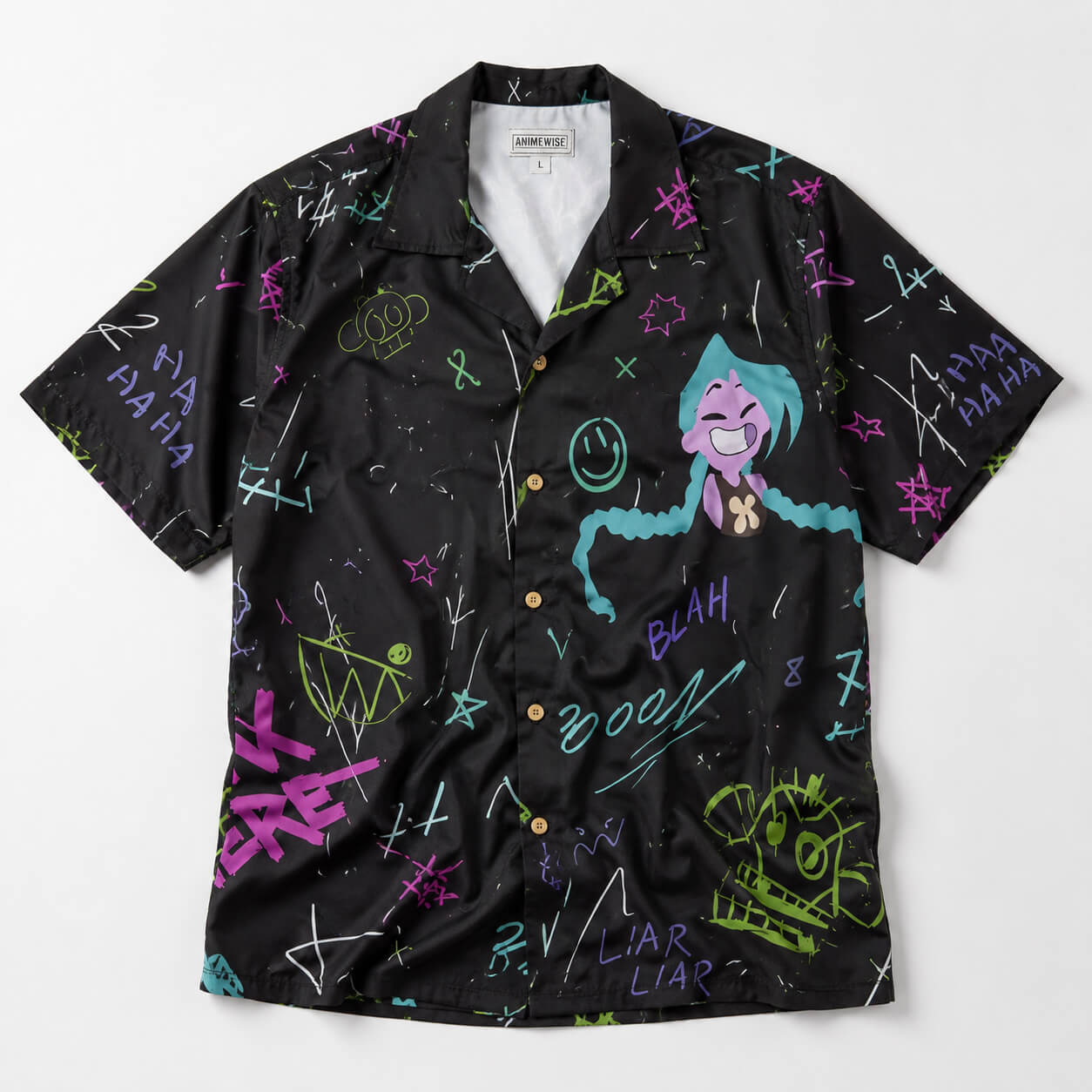 Jinx Graffiti Arcane Hawaiian Shirt