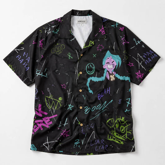 Jinx Graffiti Arcane Hawaiian Shirt