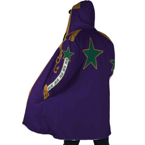 Jotaro Kujo Stardust JoJo's Bizarre Adventure Hooded Cloak Coat