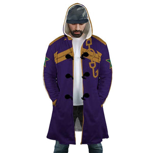 Jotaro Kujo Stardust JoJo's Bizarre Adventure Hooded Cloak Coat