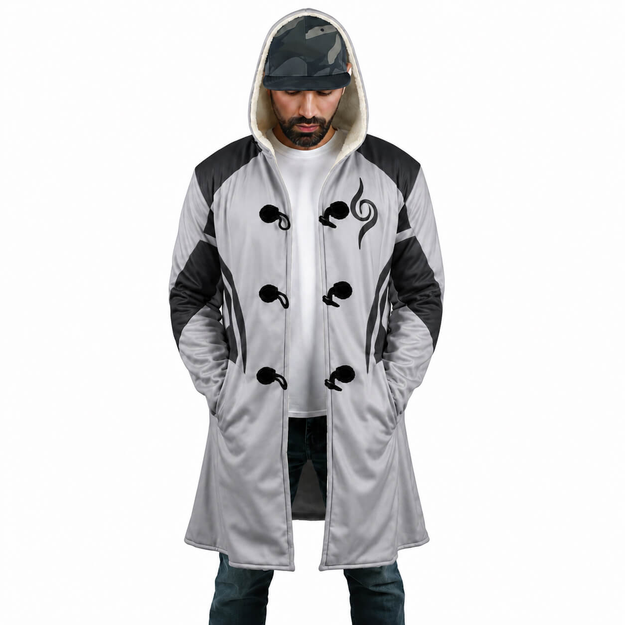 Kakashi Hatake Anbu Shinobi Hooded Cloak Coat