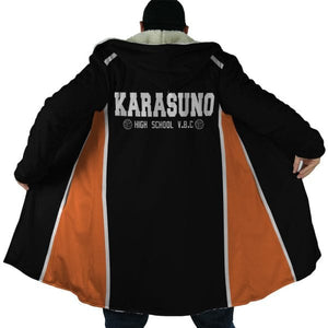 Haikyu Karasuno High School Hooded Cloak Coat