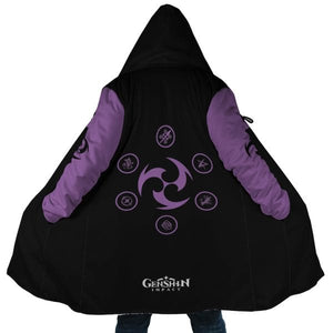 Keqing - Genshin Impact Hooded Cloak Coat