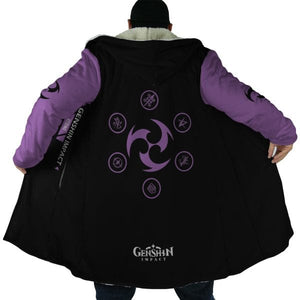 Keqing - Genshin Impact Hooded Cloak Coat