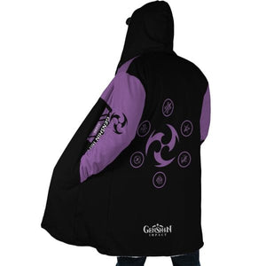 Keqing - Genshin Impact Hooded Cloak Coat