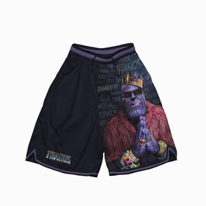 King Thanos Hip Rap Style Basketball Shorts