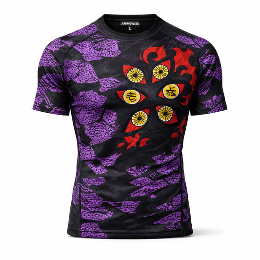 Kokushibo Demon Slayer Rash Guard Shirt
