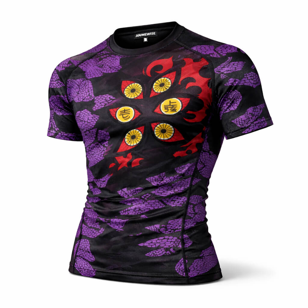 Kokushibo Demon Slayer Rash Guard Shirt