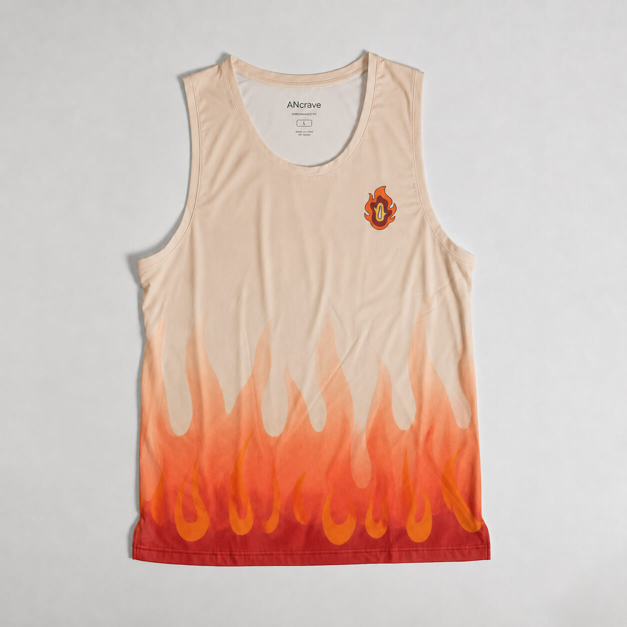 Gum Gum Lila Tie-Dye Fusion Tanktop mit abgerundetem Saum