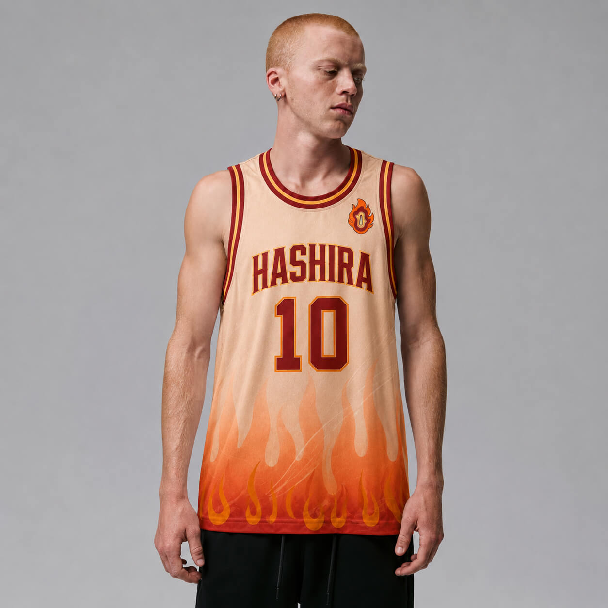 Rengoku Hashira Demon Slayer Basketball Jersey