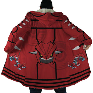 Legendary Groudon Pokemon Hooded Cloak Coat